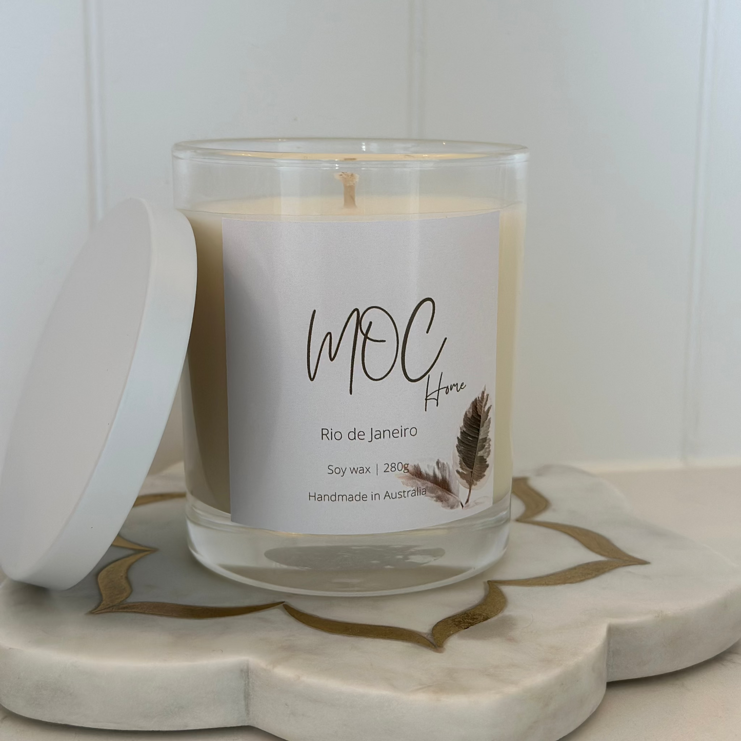 Minimalist Large Clear Candles