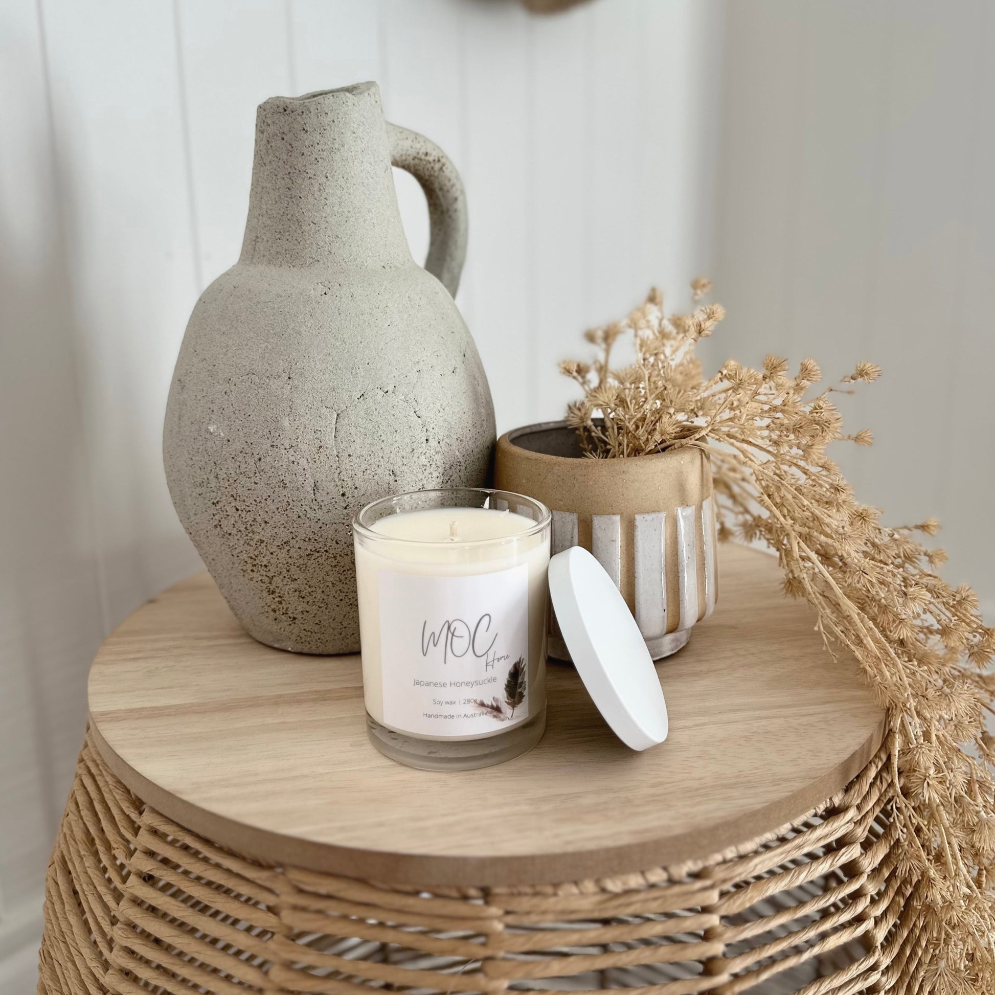 Minimalist Large Clear Candles image 0