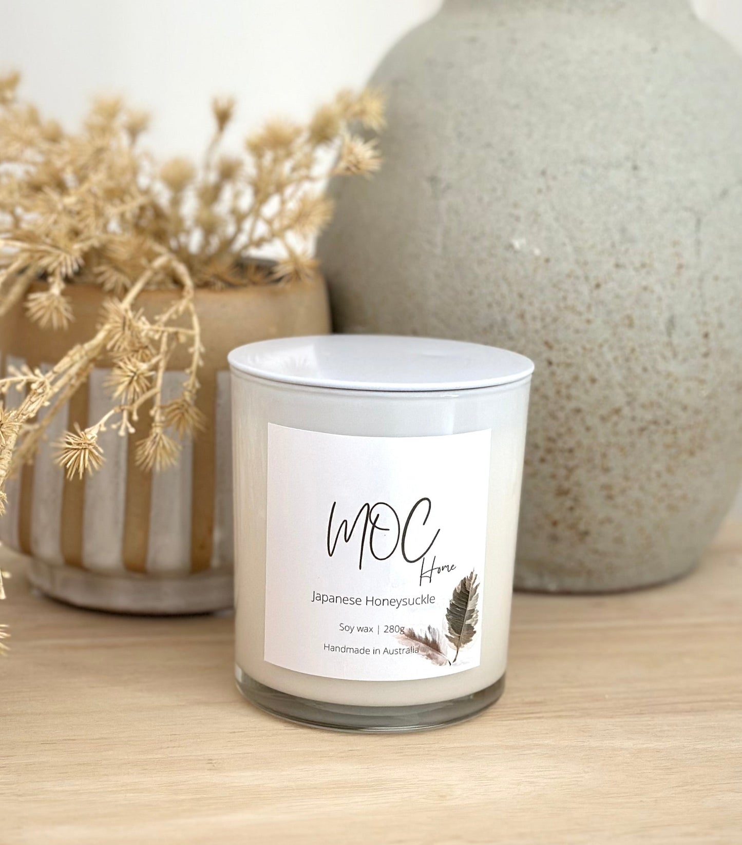 Minimalist Large White Candles