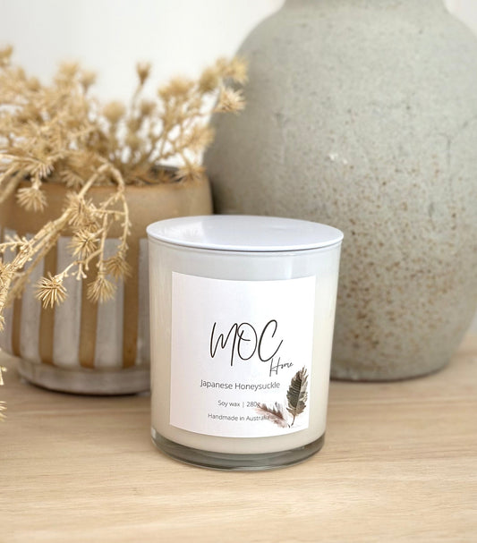 Minimalist Large White Candles